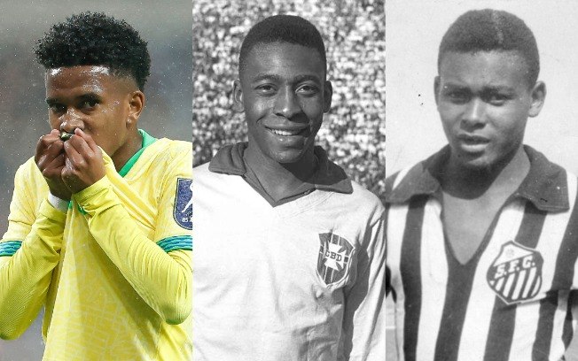 Estêvão, com Pelé e Coutinho, os mais jovens a marcarem dois gols no mesmo jogo da Seleção.