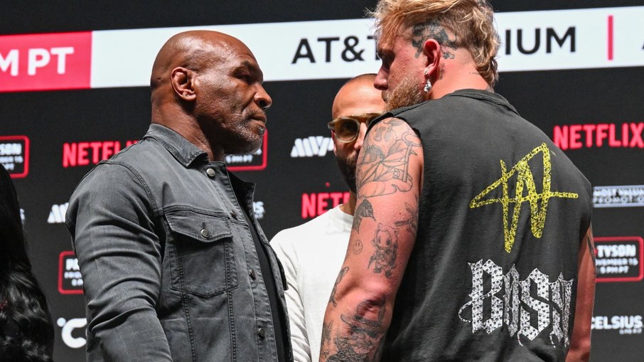 Jake Paul e Mike Tyson se enfrentam nesta sexta-feira