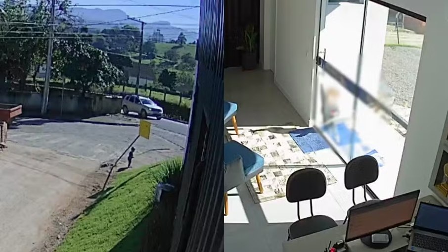 Bebê foge de creche e anda até o trabalho da mãe em Braço do Norte, Sul de SC Bebê foge de creche e anda até o trabalho da mãe em Braço do Norte, Sul de SC