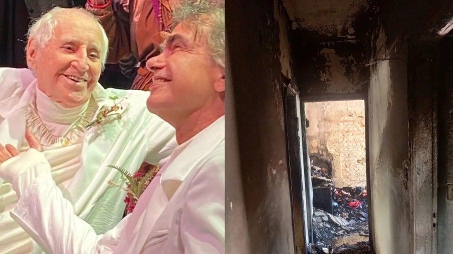 Marcelo Drummond, viúvo do dramaturgo Zé Celso, tenta recuperar acervo de apartamento que pegou fogo 