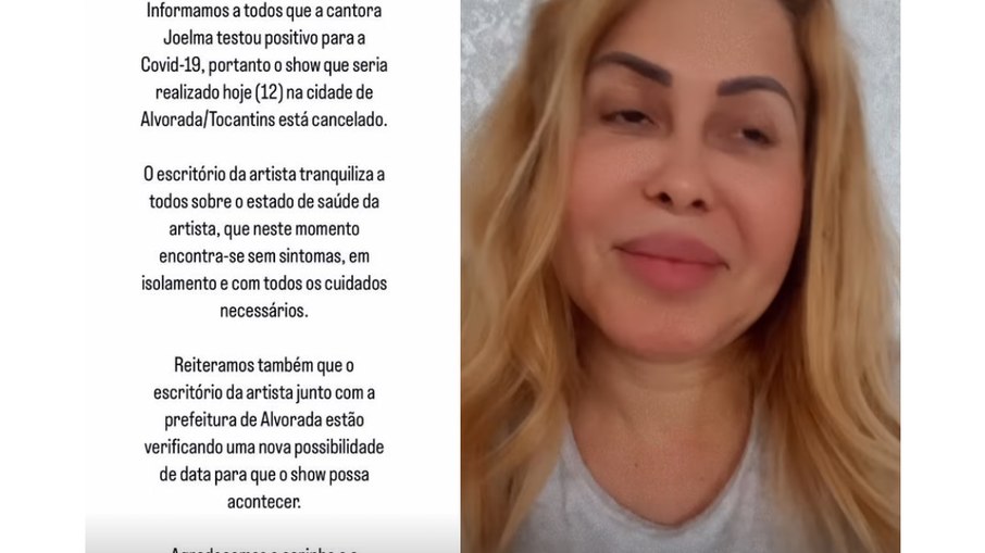 Joelma testa positivo para a Covid-19 pela quinta vez