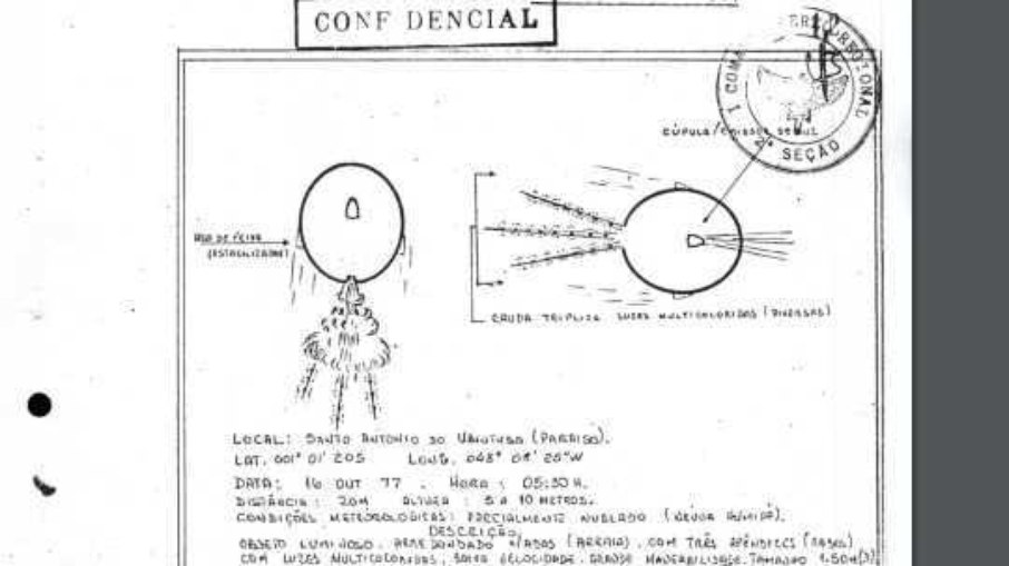 Arquivo Nacional tem disponíveis, digitalizados, arquivos de descrição de OVNIs datados a partir de 1952