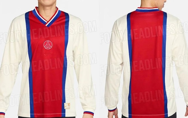 Camisa retrô do PSG remete à fundação do clube no início dos anos 1970 Camisa retrô do PSG remete à fundação do clube no início dos anos 1970