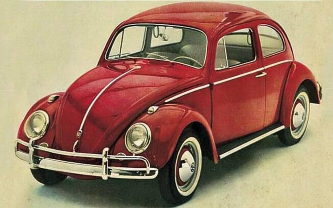VW Fusca dos anos 60 logo se tornou um sucesso de vendas no Brasil, com o apelido de 