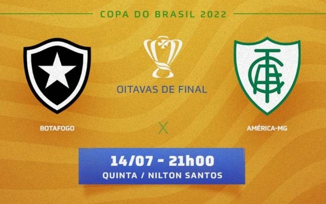 Botafogo x América-MG: prováveis times, desfalques e onde assistir ao duelo pelas oitavas da Copa do Brasil