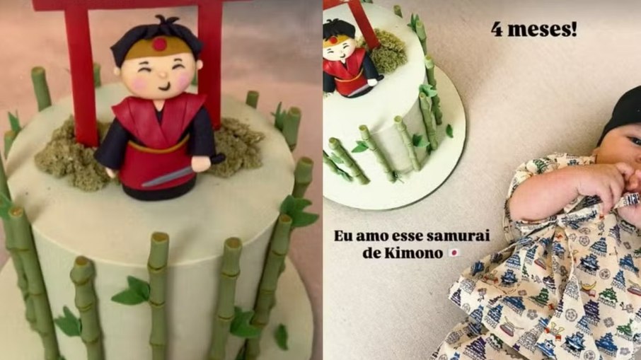Mariana fez mesniversário para seu filho Mariana fez mesniversário para seu filho