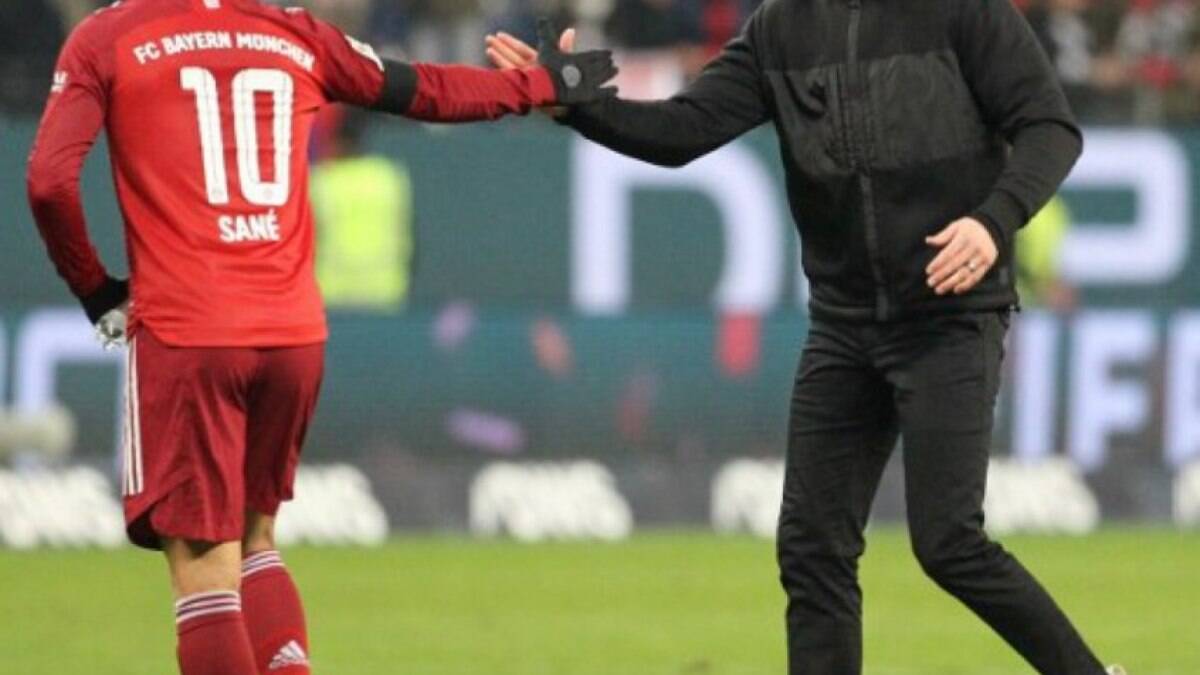 Sané sai do banco para decidir a vitória do Bayern de Munique sobre o Frankfurt