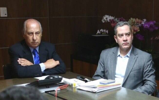 Candidato único indicado por Del Nero (à esquerda), Rogério Caboclo foi eleito novo presidente da CBF