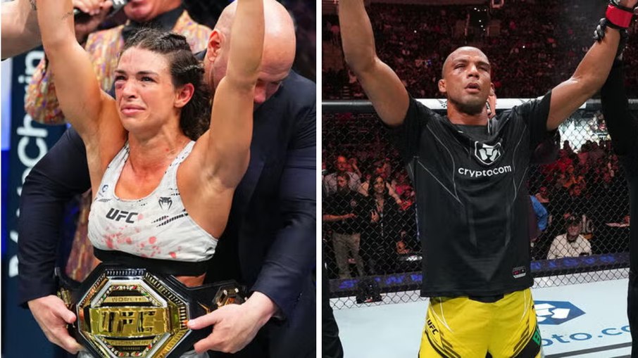 Mackenzie Dern e Edson Barboza em ação no UFC Mackenzie Dern e Edson Barboza em ação no UFC
