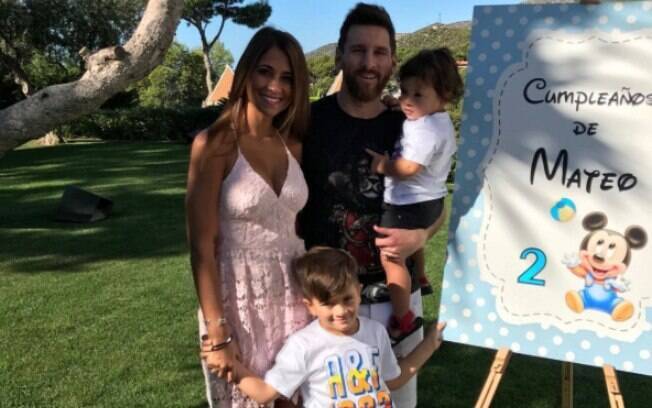 Messi e Antonella são pais de Thiago e Matteo e agora tiveram Ciro