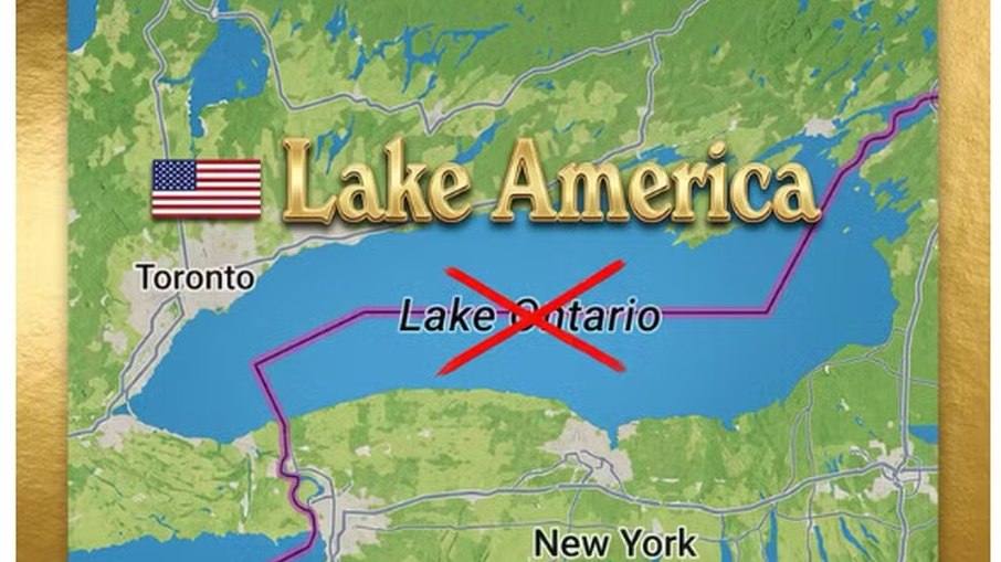 Trump ameaça mudar o nome do Lago Ontário para Lago América Trump ameaça mudar o nome do Lago Ontário para Lago América