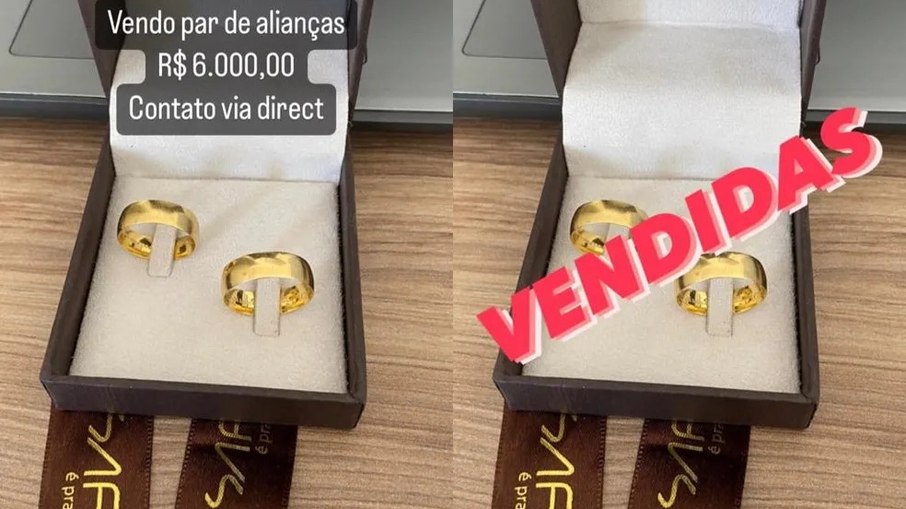 Ex-marido de Andressa Urach vende por R$ 6 mil o par de alianças que usavam Ex-marido de Andressa Urach vende por R$ 6 mil o par de alianças que usavam