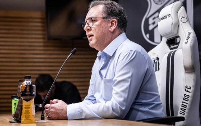 Marcelo Teixeira, presidente do Santos, é alvo de críticas da Torcida Jovem do Santos