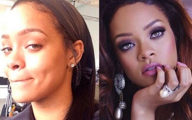 Até mesmo a Rihanna já deixou a maquiagem de lado