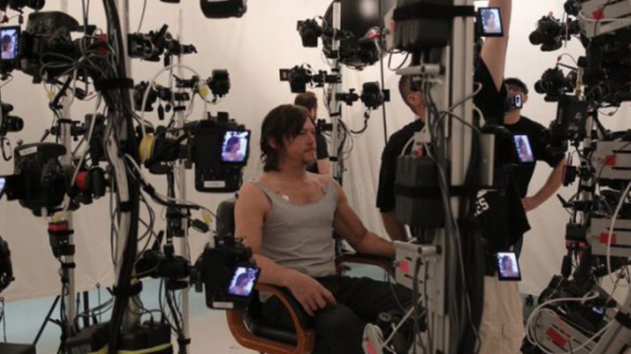 ecnologia de captura facial usada para transformar Norman Reedus em Sam Bridges ecnologia de captura facial usada para transformar Norman Reedus em Sam Bridges