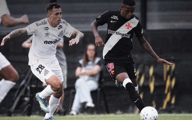 Gabigol marcou na vitória do Santos sobre o Vasco por 3 a 0