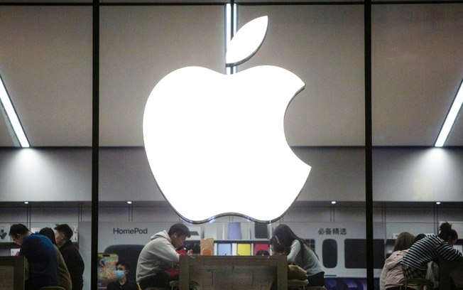 Uma loja da Apple em Shenyang, China, em 30 de outubro de 2023