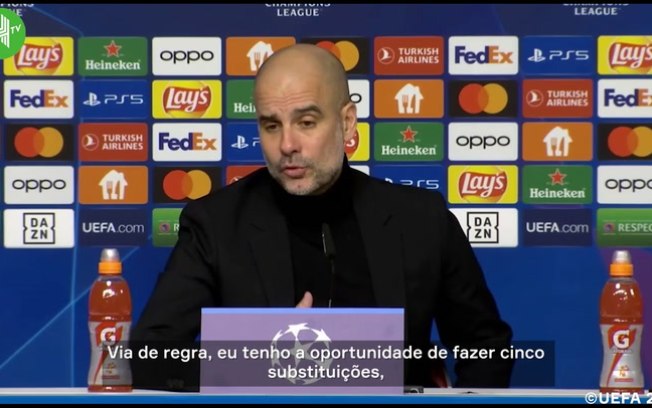 Guardiola explica razão de não ter feito substituições contra o Leipzig: 'Sou um treinador muito bom'