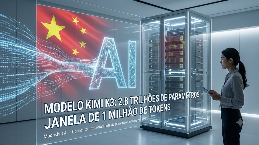 Representação de Inteligência Artificial chinesa