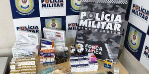 Dupla é presa suspeita de contrabando de remédios no Mato Grosso