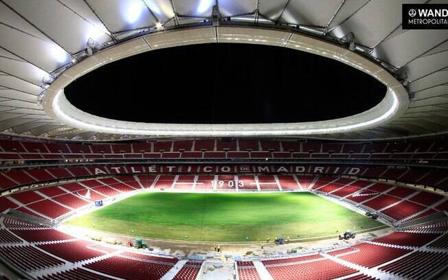 Uma visão mais ampla do novo estádio do Atlético de Madri