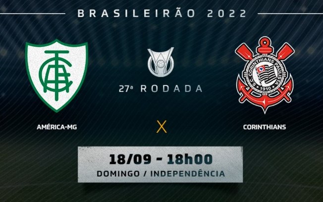 América-MG x Corinthians: prováveis escalações, desfalques e onde assistir ao duelo pelo Brasileirão