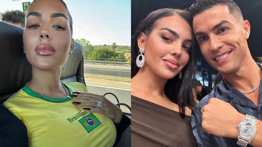 Georgina Rodriguez surge com camiseta do Brasil
