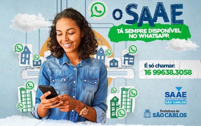 O SAAE está sempre disponível no WhatsApp