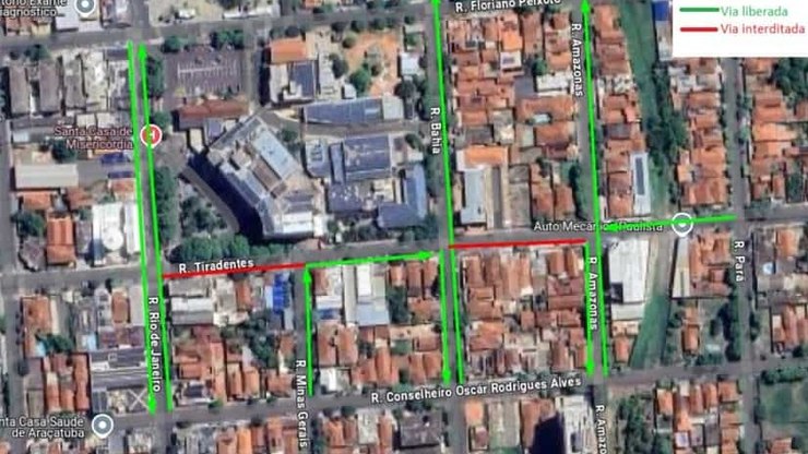 Vias no entorno da Santa Casa serão interditadas a partir das 22h