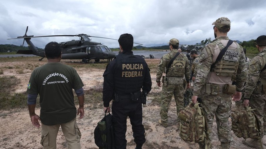 PF prendeu dois suspeitos de praticarem garimpo ilegal no interior do Pará