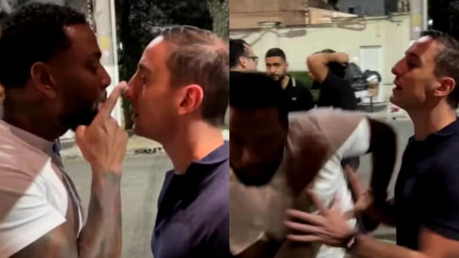 Nego do Borel leva tapa na cara durante briga com Luiz Otávio Mesquita