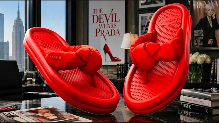 Havaianas transforma “O Diabo Veste Prada 2” em estilo