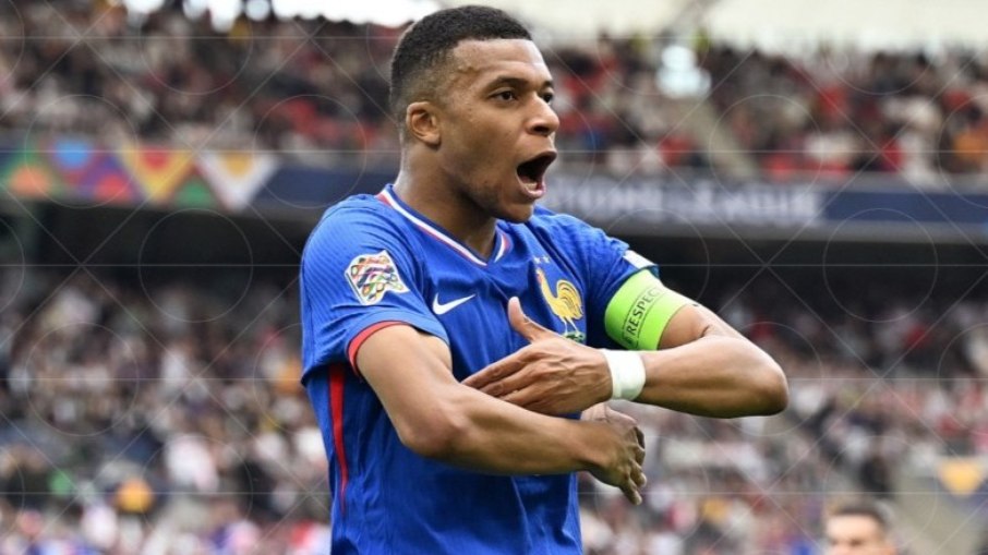 Mbappé disputou sua 90ª partida pela França Mbappé disputou sua 90ª partida pela França