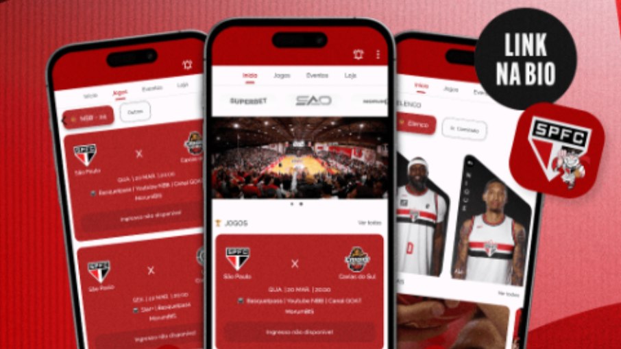 Em parceiria com a Spoten, São Paulo lança app para o basquete. Torcedor poderá adquirir ingressos e outras experiências por lá