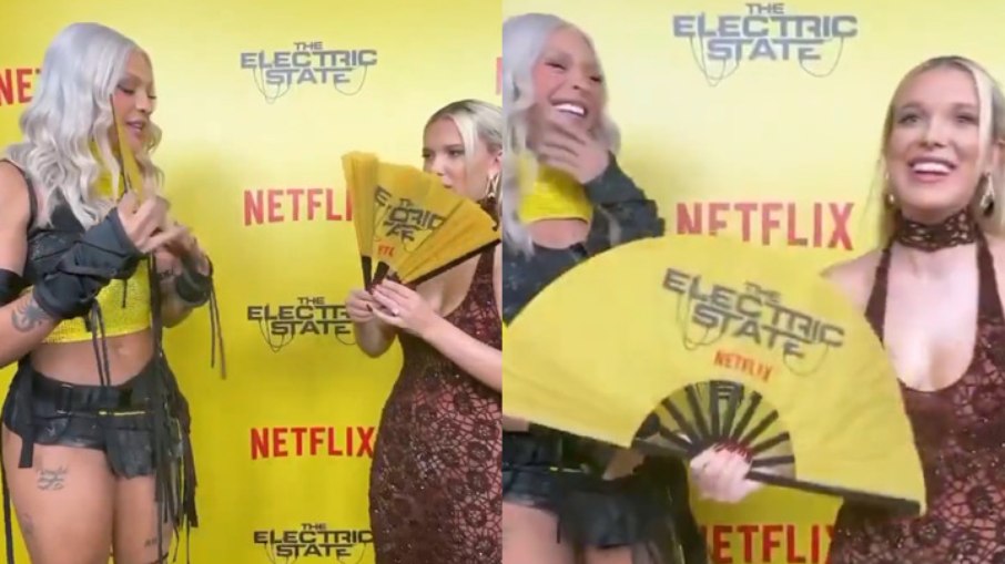 Pabllo Vittar e Millie Bobby Brown Pabllo Vittar e Millie Bobby Brown
