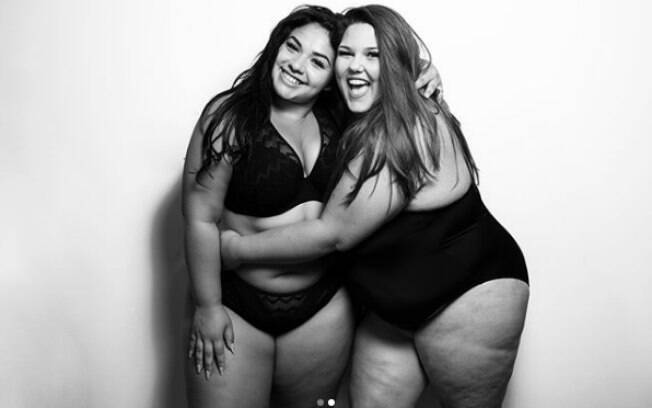 Callie e sua amiga Diana são modelos plus size e se tornaram inspiração por mostrar a realidade dos corpos