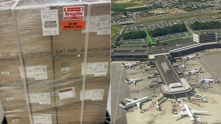 Carga é roubada de aeroporto e aparece à venda na internet