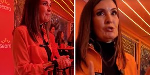 Fátima Bernardes aproveita The Town e comenta novo canal