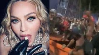 Suspeito é jogado em caçamba de lixo em noite de show de Madonna