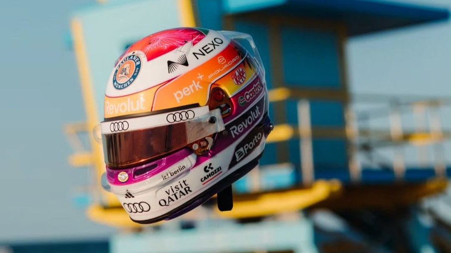 Capacete de Gabriel Bortoleto para o GP faz homenagem a Miami