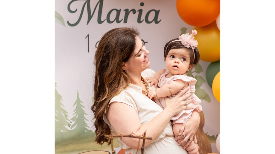 Cristina Lombardi e a filha, Maria
