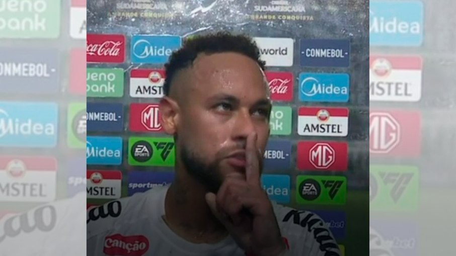 Neymar mandou torcedores do Santos calarem a boca após empate com o Recoleta
