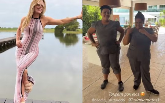 Poliana Rocha flagra funcionárias tomando refrigerante e desafia