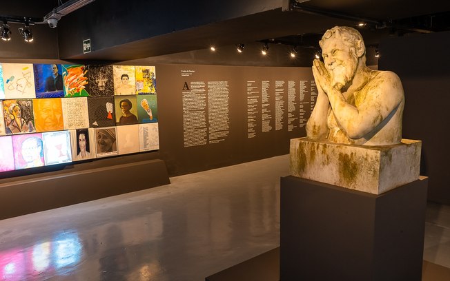 Farol Santander recebe exposição sobre Narciso com escultura de Vik Muniz