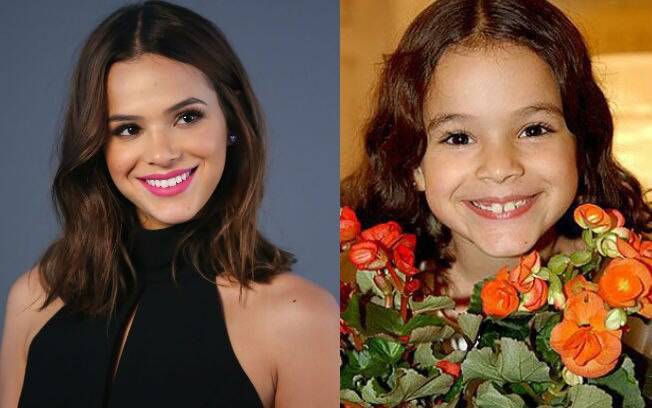 Antes e depois das celebridades: Bruna Marquezine quando era criança