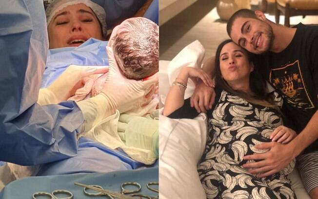 Tatá Werneck deu à luz sua primeira filha nesta quarta-feira (23) e, em seu Instagram, falou que estava com medo do parto