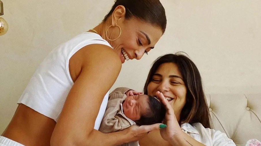 Juliana Paes comemora nascimento de sobrinho
