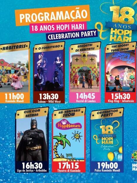 Detalhes da programação de novembro no Hopi Hari