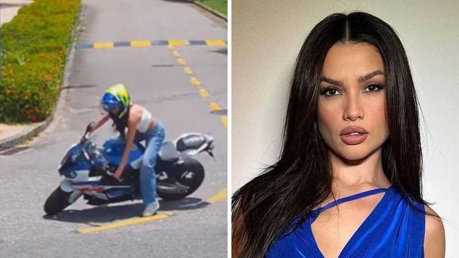 Juliette cai ao pilotar moto de R$ 140 mil e publica vídeo do momento Juliette cai ao pilotar moto de R$ 140 mil e publica vídeo do momento
