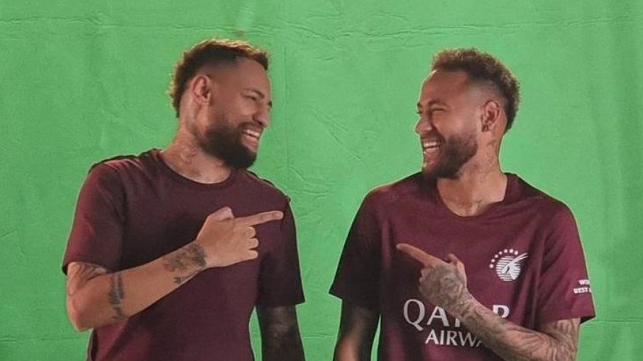 Eigon Oliver e Neymar fizeram ação comercial juntos